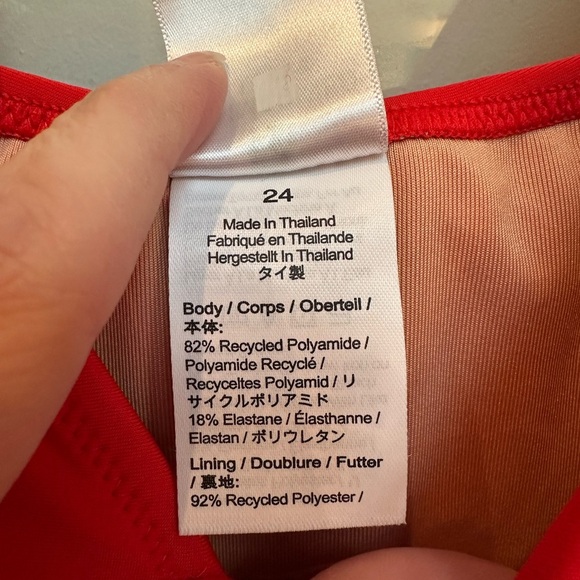 J. Crew Ruched V-neck One Pice Vibrant Bright Cerise Swimsuit Plus Size 24 - Picture 11 of 12